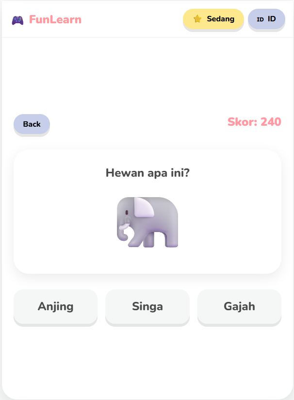 FunLearn Kids: Interactive Educational Web Application