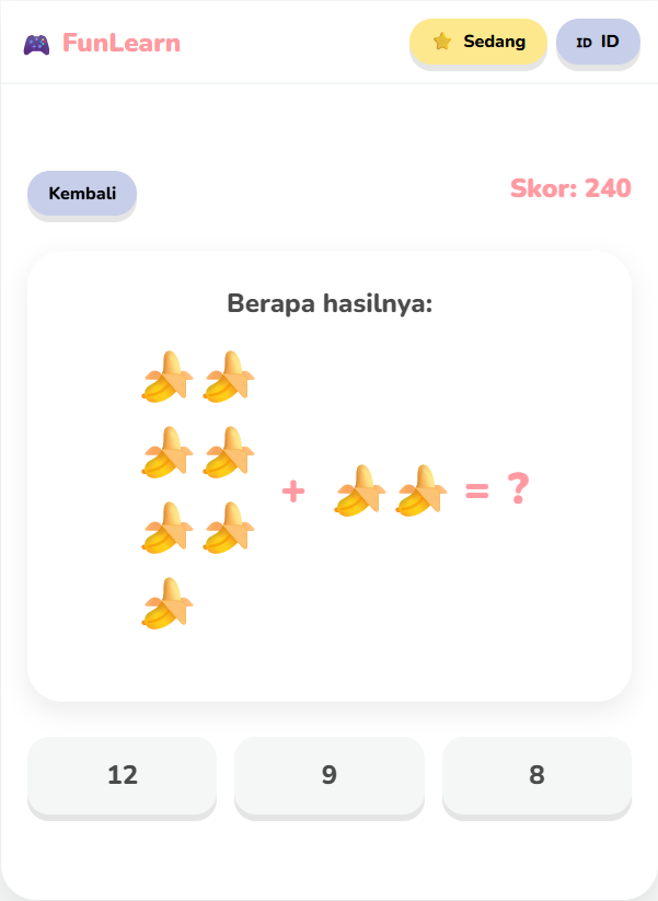 FunLearn Kids: Interactive Educational Web Application